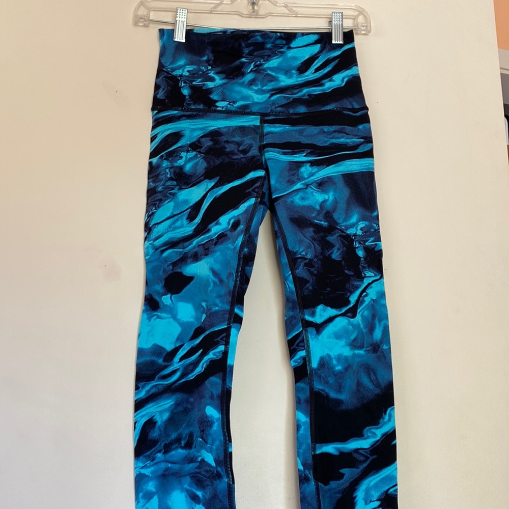 Lululemon Wunder Under Hi Rise Nulux Engineered Print Flux Size 6